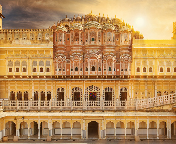 Behind the iconic Hawa Mahal aka 'The Wind Palace', Jaipur